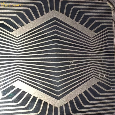 Bom preço O preto gravou o padrão de aço inoxidável do GB dos pés do tamanho 4X8 4X10 da folha on-line