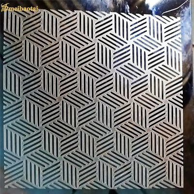 Bom preço Super Espelho Prateado Gravado Chapa de Aço Inoxidável Chapa de Metal on-line