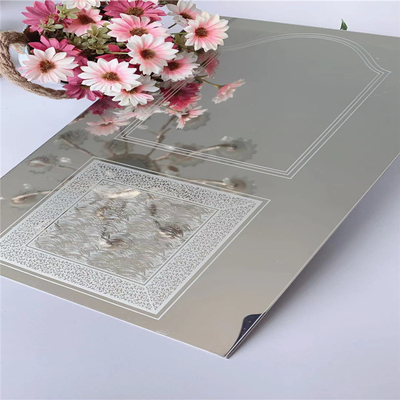 Folha de aço inoxidável gravada de prata 0.95mm da categoria 304 para o elevador decorativo