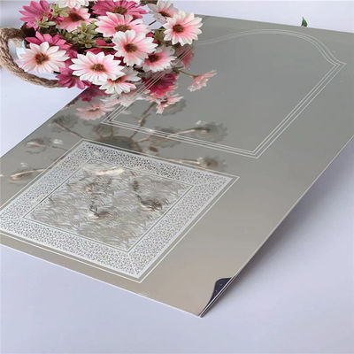 Bom preço Grau 304 0,95 mm Espessura Prata gravada folha de aço inoxidável para elevador decorativo on-line