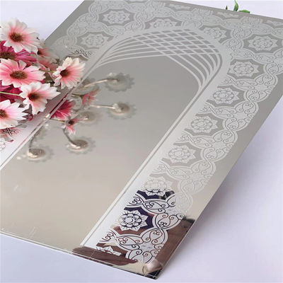 Folha de Aço Inoxidável Gravada de 2,44m de Comprimento, Grau 304, 1,0mm de Espessura para Decoração de Elevador