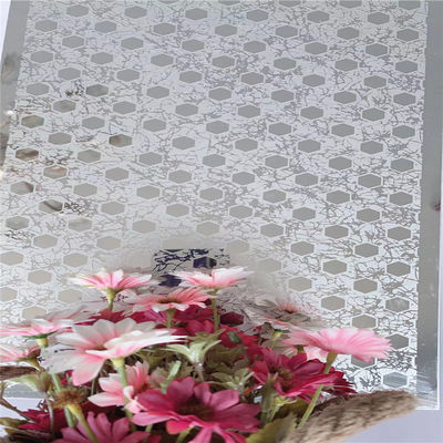 Bom preço A prata super do espelho gravou a folha de metal 304 inoxidável 0.95MM Thk on-line