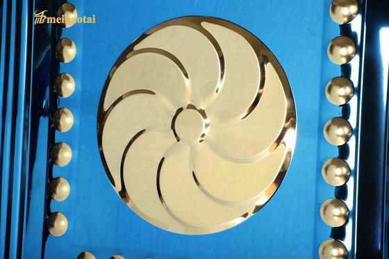 Bom preço Chapa de aço inoxidável estampada com revestimento de cor dourada de superfície espelhada e 0,65 mm de espessura para uso decorativo on-line