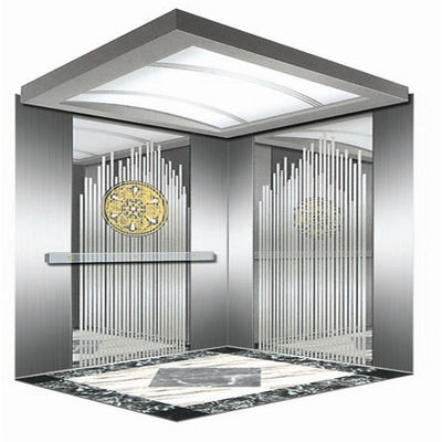Folha de aço inoxidável de elevador decorativo com espessura de 0,95 mm EN Standard e revestimento de cor dourada