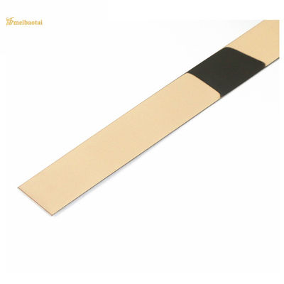 Acabamento Decorativo de Parede em Aço Inoxidável 304 com Adesivo e 3048mm de Comprimento