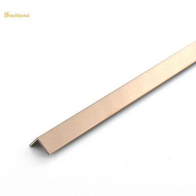 Bom preço 304 que a borda de canto de aço inoxidável apara L espelho do ouro do entalhe terminaram decorativo on-line