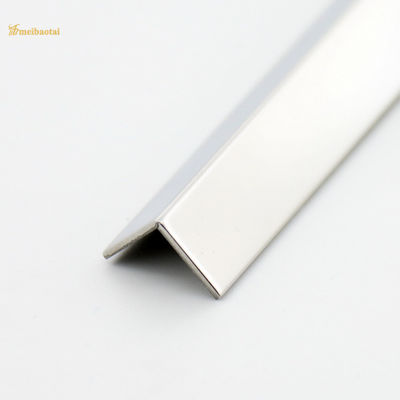 Bom preço A guarnição de aço inoxidável L espelho da telha 304 201 do entalhe terminou decorativo on-line