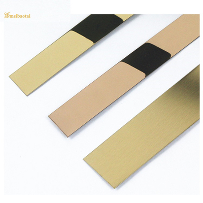 3048mm dão forma horizontalmente à guarnição de aço inoxidável da telha para a linha de madeira decoração da porta