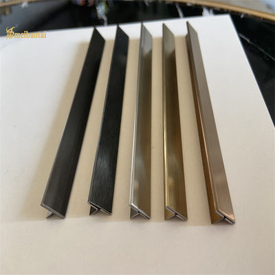 Bom preço 304 T Slot Aço Inoxidável Telha Acabamento Espelho Largura T6-T50 on-line