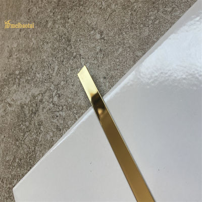 Bom preço Trim de azulejos de aço inoxidável 304 com superfície de espelho e comprimento de 3048 mm para parede e chão on-line