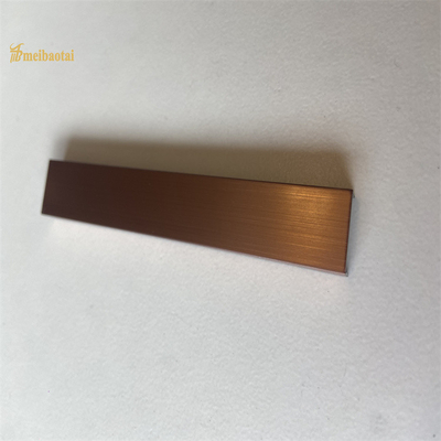 Superfície de aço inoxidável de cobre antiga da linha fina da largura da guarnição 20mm da telha