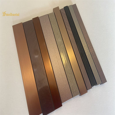 Bom preço Acabamento Colorido em Linha Fina de Aço Inoxidável 304 Perfil U6 U8 U12 para Acabamento Decorativo on-line