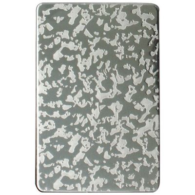 Folha em relevo de aço inoxidável de tamanho 4x8 304 com película dupla de PVC para painéis de parede decorativos
