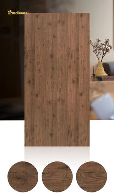 Bom preço As folhas inoxidáveis da estratificação da decoração da porta cortaram a grão da madeira da imitação da borda on-line