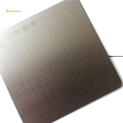 Bom preço Grey Etched Stainless Steel Sheet para a parede do teto decora o padrão do GB on-line