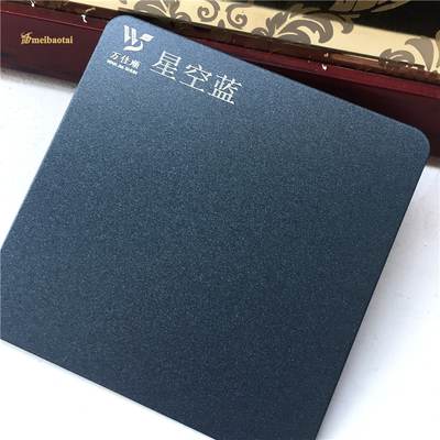 Placa de aço inoxidável escovada azul da estrela AISI quatro pés