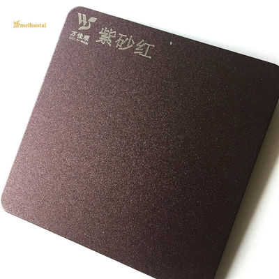 Bom preço Escovado 201 folhas de parede de aço inoxidável da cozinha roxas e anti vermelho - impressão digital on-line