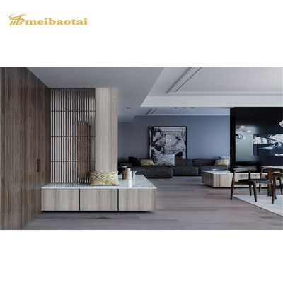 Bom preço As folhas estratificadas inoxidáveis da grão de madeira de imitação decoram a largura da borda 1000mm da parede on-line