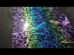 Chapa de aço inoxidável de cor laser